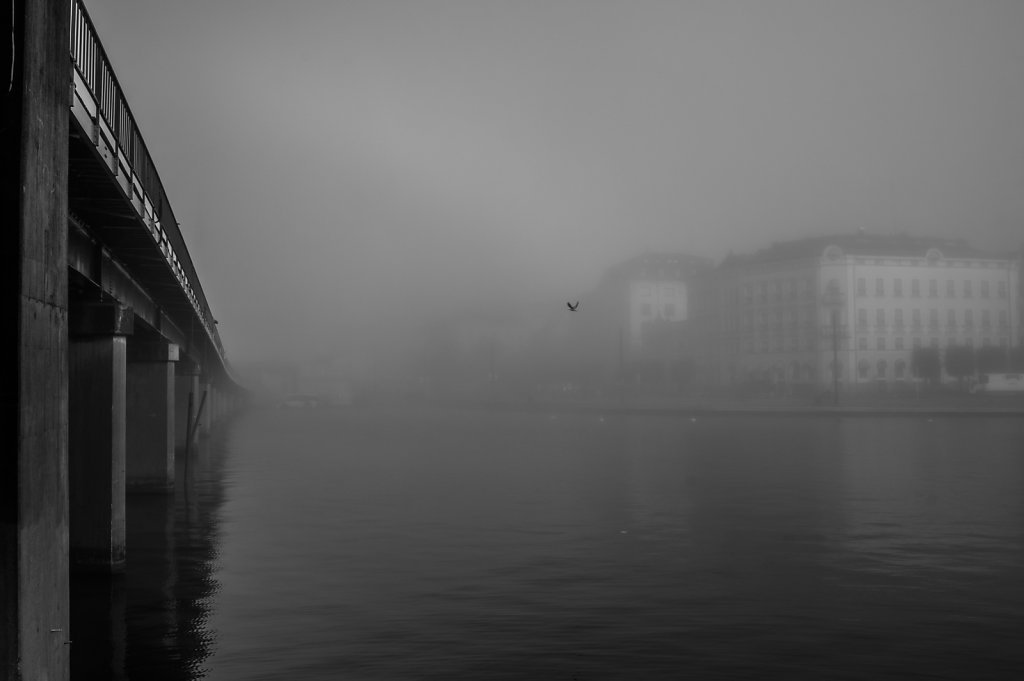 Old Town, Stockholm, in morning mist